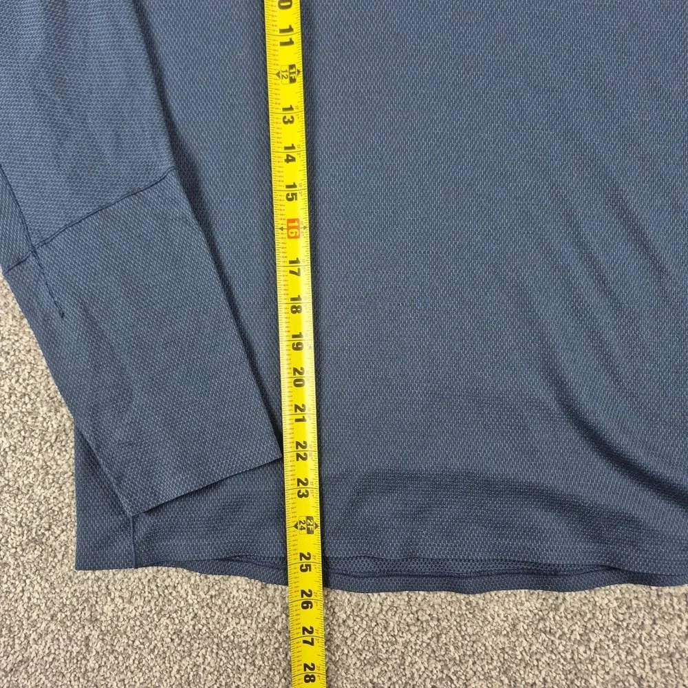 Lululemon The Lab Moriane Turtleneck Top Womens Large Blue Wool Blend - Picture 6 of 7